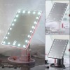 Козметично огледало за гримиране с 22 LED светлини и стойка