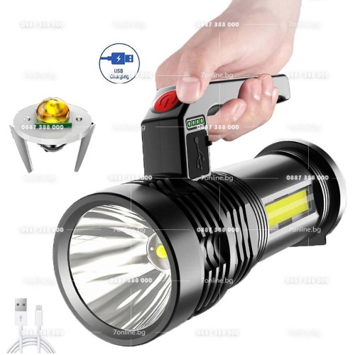 LED Акумулаторен фенер BL-8205