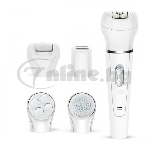 Епилатор 5в1 четка за лице, самобръсначка, масажор Beauty Tools