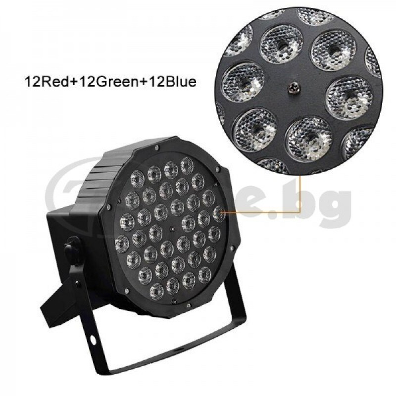 Диско прожектор с 36 LED диода от ABS пластмаса за парти и сцена