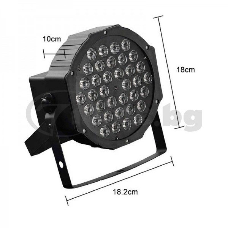 Диско прожектор с 36 LED диода от ABS пластмаса за парти и сцена