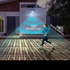 LED соларен прожектор с цветно осветление и 59 диода за градина и тераса