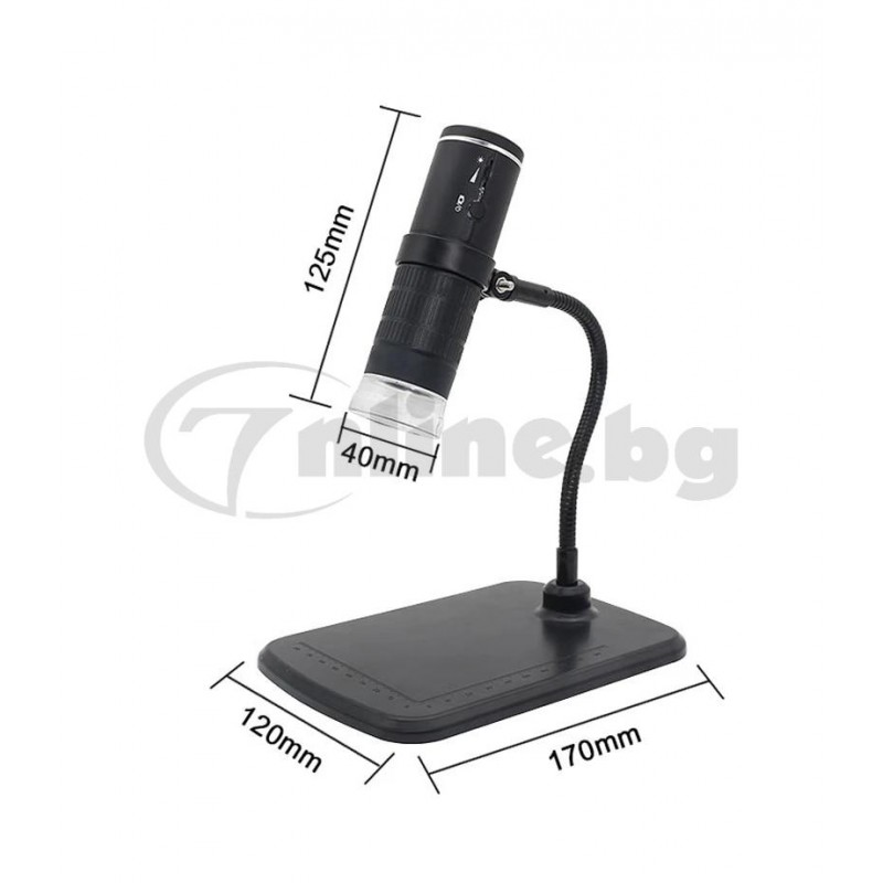 Компактен USB дигитален микроскоп F210 с Full HD резолюция и WiFi връзка