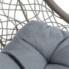 Градинска люлка тип гнездо EGG от PVC ратан с метална стойка и възглавници
