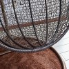 Градинска люлка тип гнездо EGG от PVC ратан с метална стойка и възглавници