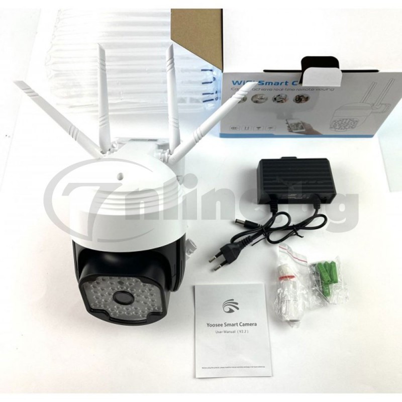 Куполна WiFi камера с 48 LED диода за видеонаблюдение денем и нощем
