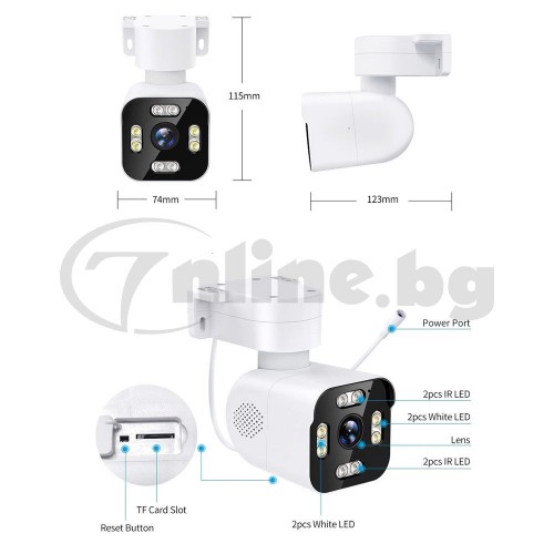 IP КАМЕРА WI-FI PTZ - 3MP BULLET PRO