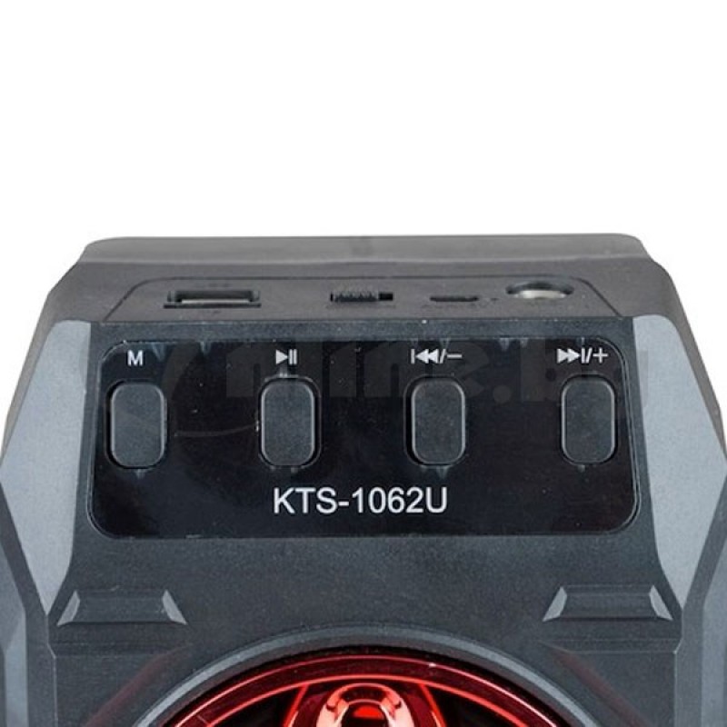 Преносима Bluetooth тонколона KTS-1062 със светлинни ефекти и дистанционно
