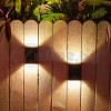 Сензорна соларна стенна лампа с IP65 за ограда и стълбище