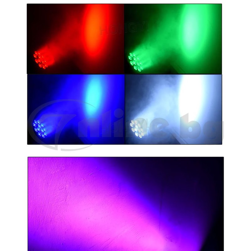 Черен LED Par прожектор RGB 30W с метална стойка за сцена и клуб