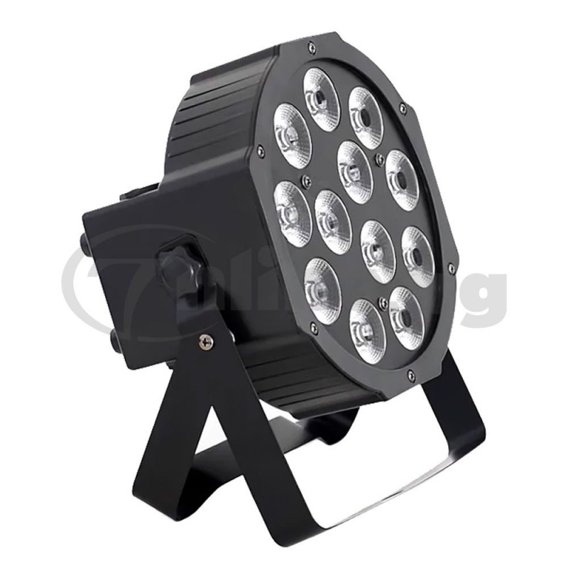 Черен LED Par прожектор RGB 30W с метална стойка за сцена и клуб