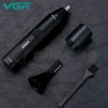Водоустойчив тример 2 в 1 за нос, уши и вежди с USB кабел