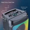 Преносима караоке тонколона QS8268 с два безжични микрофона