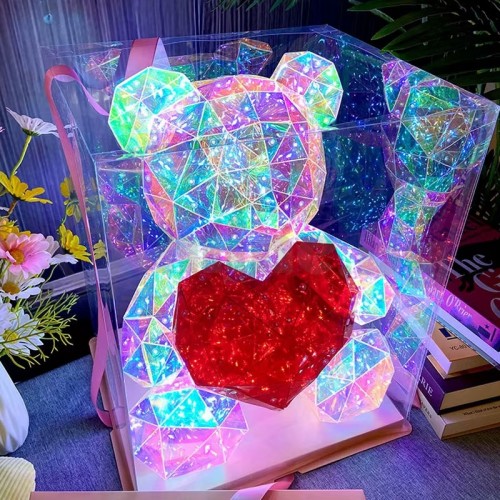 LED Светещо мече – цветна декорация и романтичен подарък