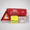 Комплект за пътна безопасност TRIO с аптечка триъгълник и жилетка в текстилна чанта