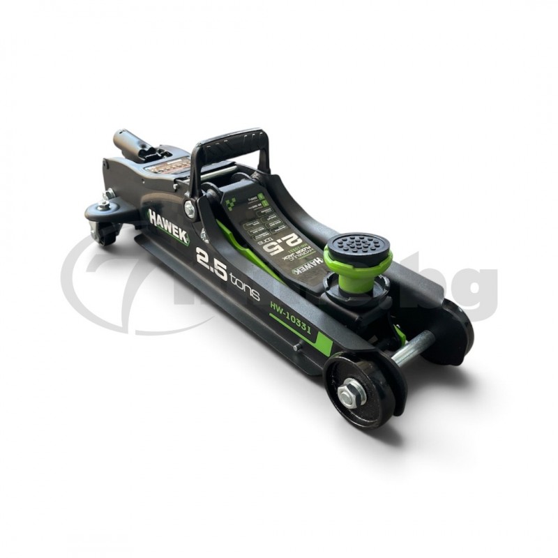 Хидравличен крик тип „Крокодил“ 2.5 t нископрофилен HAWEK HW-10331 - цена: 49.99 €