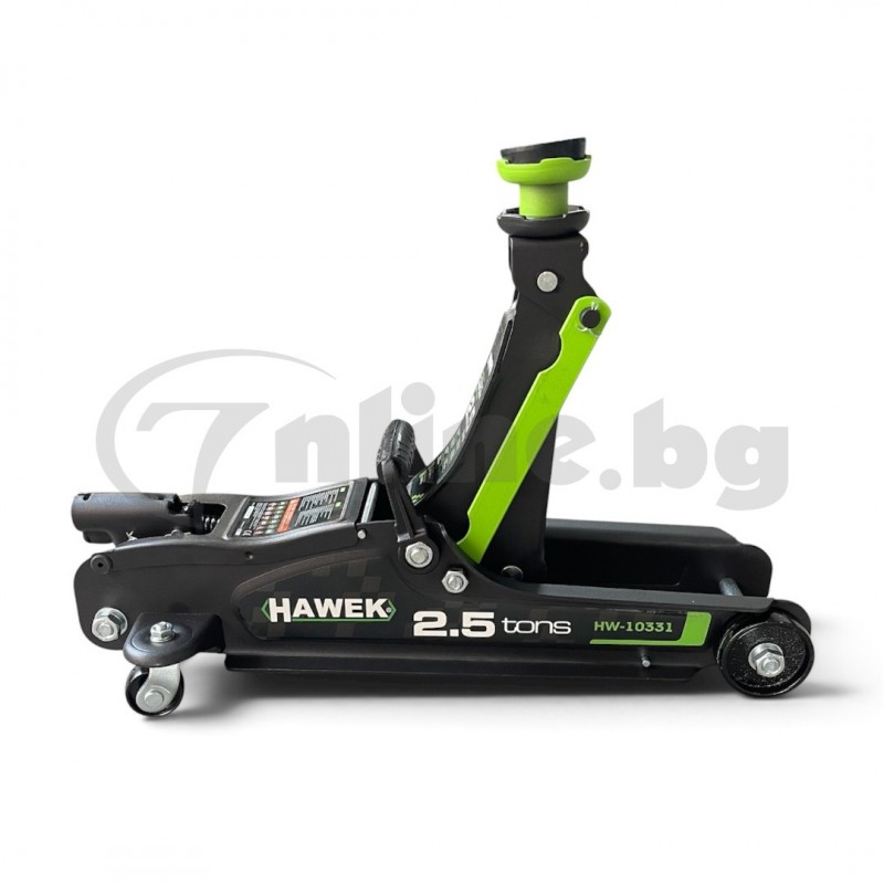 Хидравличен крик тип „Крокодил“ 2.5 t нископрофилен HAWEK HW-10331 - цена: 49.99 €