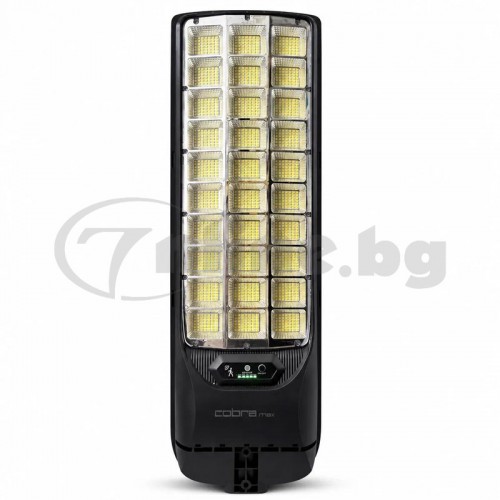 Мощна улична соларна лампа Cobra Max 2250W с IP65, сензор за движение и дистанционно