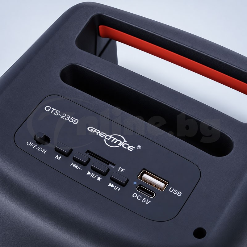 Караоке тонколона GTS-2359 с безжичен микрофон - цена: 33.99 €