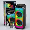 Караоке тонколона Brodu BTS-2125 с 2 безжични микрофона и RGB светлини
