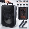 Караоке тонколона KTS-2232 с 2 безжични микрофона и RGB светлини